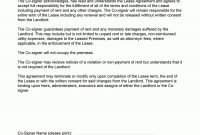 Lease Cosigner Agreement  Ezlandlordforms with regard to Payment Terms Agreement Template