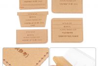 Leather Pattern Card Holder Case Template Mold Set Diy Making throughout Card Stand Template