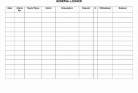 Ledger Sample Sheet – Emelinespace with Blank Ledger Template
