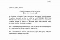 Letter Of Authorization To Represent Examples  Pdf  Examples regarding Certificate Of Authorization Template
