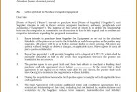 Letter Of Intent To Purchase Equipment Template Gallery in Land Promotion Agreement Template
