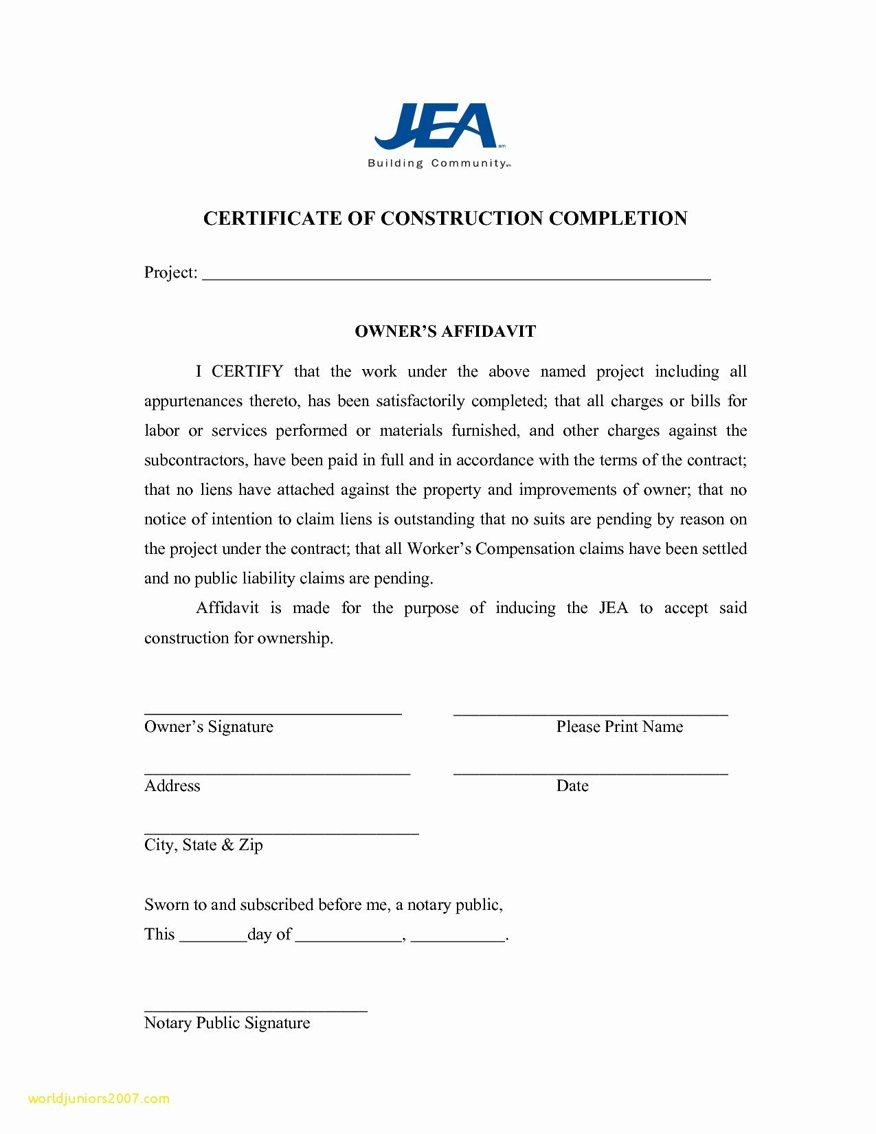 Letter Of Substantial Completion Template Examples  Letter Template throughout Practical Completion Certificate Template Jct