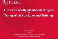 Life As A Faculty Member At Rutgers Or “Doing What You Love And with regard to Rutgers Powerpoint Template