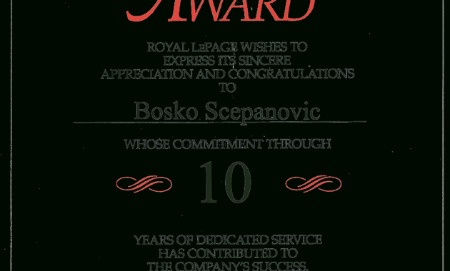 Long Service Award Certificate Template Free Forte Euforic Co inside Leadership Award Certificate Template