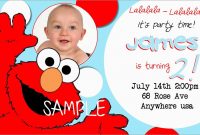 Lovely Elmo Birthday Invitations Template Free  Best Of Template intended for Elmo Birthday Card Template
