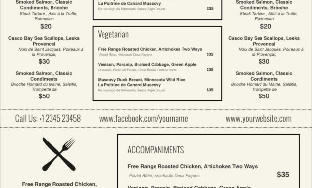 Lovely Free Catering Menu Templates For Microsoft Word  Best Of inside Free Restaurant Menu Templates For Microsoft Word