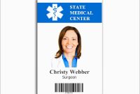 Lovely Free Employee Badge Template  Best Of Template intended for Hospital Id Card Template
