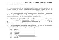 Maid Service Sample Maid Service Agreement  Sample Janitorial throughout Janitorial Service Agreement Template