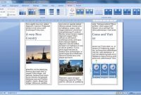 Make A Brochure From Scratch In Word   Youtube regarding Booklet Template Microsoft Word 2007