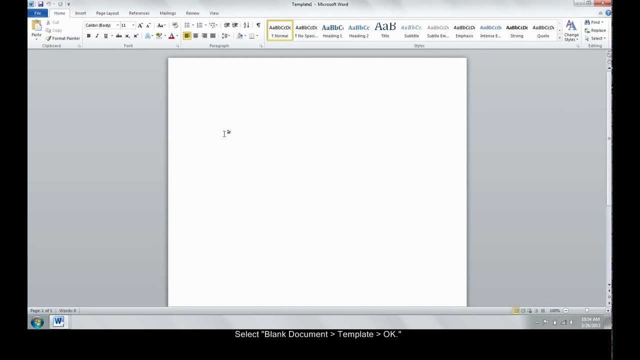 Make A Custom Template In Word  Youtube throughout How To Insert Template In Word
