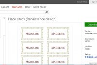 Make Wedding Planning Easier Using Microsoft Office throughout Ms Word Place Card Template
