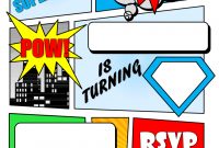 Make Your Own Comic Book Printable  Superhero Comic Book Party in Superman Birthday Card Template