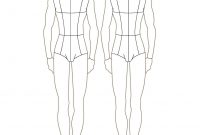 Mannequin Drawing Template  Croqui Fashion Model Templates throughout Blank Model Sketch Template