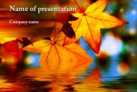 Maple Leaf Powerpoint Template  Powerpoint Templates  Powerpoint throughout Free Fall Powerpoint Templates