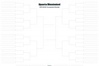 March Madness  Printable Blank Bracket For Ncaa Tournament  Si regarding Blank March Madness Bracket Template