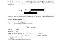 Marriage And Divorce Certificate Translation Services Spanish regarding Marriage Certificate Translation From Spanish To English Template