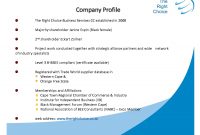 Media Company Profile Templateltg Guvmfvu  Business within Personal Business Profile Template