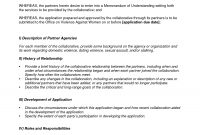 Memorandum Of Understanding Template  Best Template Collection pertaining to Template For Memorandum Of Understanding In Business