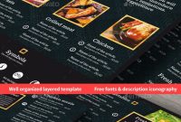 Menu Templates From Graphicriver within Menu Template Indesign Free