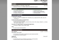 Microsoft Resume Templates  With Education In Wentworth for Resume Templates Word 2007