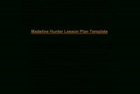 Microsoft Word  Madeline Hunter's Lesson Plan Format  Madeline in Madeline Hunter Lesson Plan Template Word