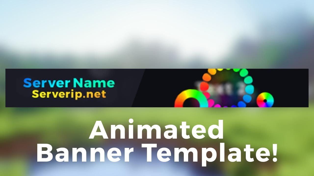 Minecraft Server Banner Template Gif  &quot;colorpop&quot; intended for Minecraft Server Banner Template