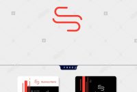 Minimale S Oder Ss Erste Logo Template Vector Illustration Erhalten throughout Ss Card Template