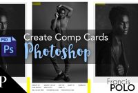 Model Comp Card With Adobe Photoshop  Free Template  Youtube for Comp Card Template Download