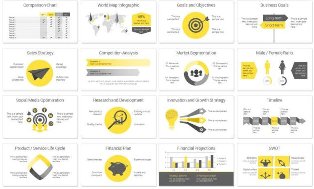 Modern Business Plan Powerpoint Template  Startups N Founders with Business Idea Presentation Template