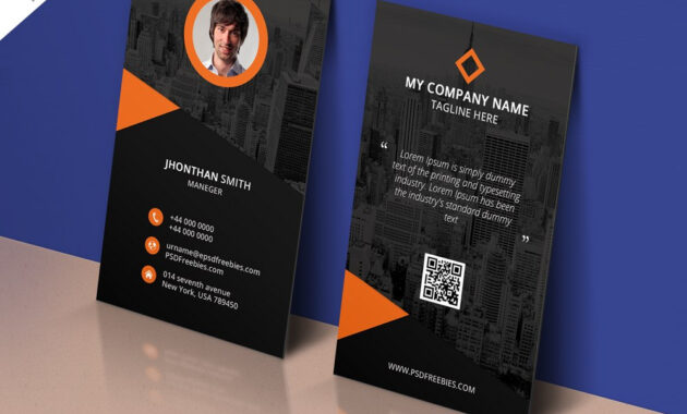 Modern Corporate Business Card Template Free Psd  Psdfreebies within Calling Card Psd Template