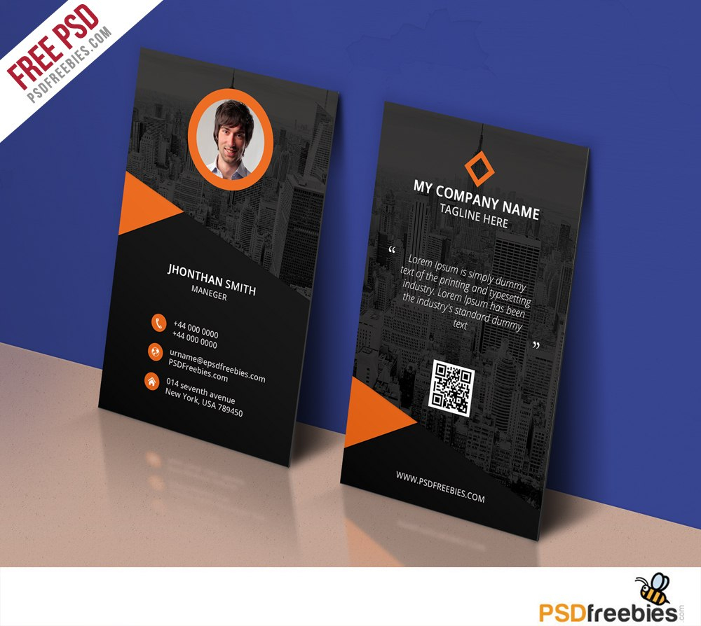 Modern Corporate Business Card Template Free Psd  Psdfreebies within Calling Card Psd Template