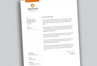 Modern Letterhead Template In Microsoft Word Free  Used To Tech inside Word Stationery Template Free