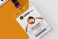Modern Office Identity Card Free Psd Template  Indiater intended for College Id Card Template Psd
