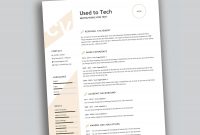 Modern Resume Template In Word Free  Used To Tech regarding How To Find A Resume Template On Word