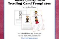 Mommy Maestra Free Download Women In World History Trading Cards inside Free Trading Card Template Download