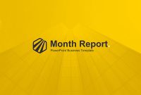 Month Report Powerpoint Template for Monthly Report Template Ppt