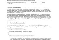 Mother Agency Modeling Contract throughout Talent Agency Agreement Template