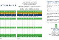 Mountain Falls Scorecard  Elite Golf Management intended for Golf Score Cards Template