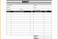 Moving Company Invoice Template Free – Wfacca with Moving Company Invoice Template Free
