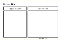 Ms Word Recipe Template  Carazestk in Microsoft Word Recipe Card Template
