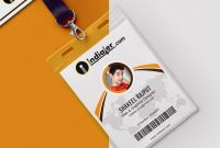 Multipurpose Corporate Office Id Card Free Psd Template  Indiater throughout Teacher Id Card Template