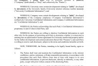 Mutual Confidentiality Agreement  Pdf Doc  Examples intended for Mutual Confidentiality Agreement Template
