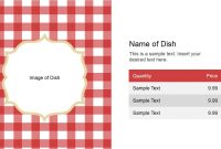 Name Of Dish Slide Design For Powerpoint  Slidemodel with regard to Restaurant Menu Powerpoint Template