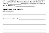 Natural Disaster  Live Newsreport Script Template regarding News Report Template