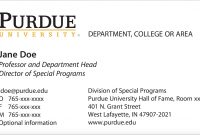 New Business Card Template Now Online  Purdue University News with Student Business Card Template