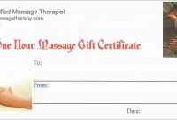 New Free Printable Massage Gift Certificate Templates  Best Of Template regarding Massage Gift Certificate Template Free Download