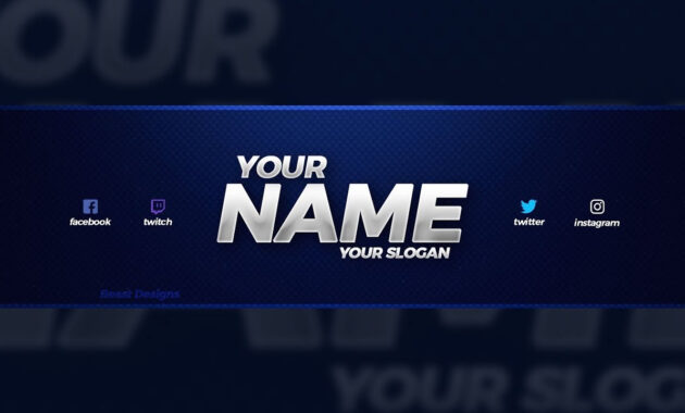 New Free  Youtube Banner Template  Free Youtube Banner with Youtube Banners Template