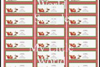 New Release Models Of Free Christmas Label Templates in Xmas Labels Templates Free