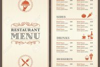 New S Diner Menu Templates Free Download  Best Of Template regarding Diner Menu Template