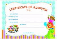 Nice Adoption Certificate Templates Photo Resume Ideas Cat Adoption inside Toy Adoption Certificate Template